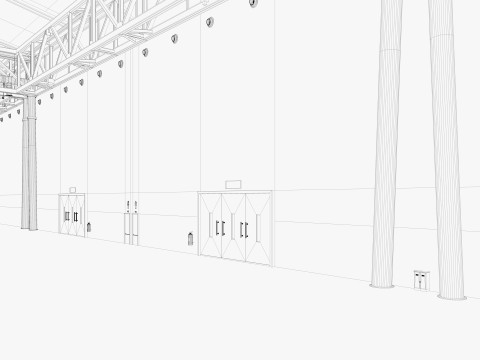 Exhibition Hall 38 3D Model
