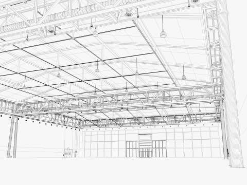 Exhibition Hall 38 3D Model