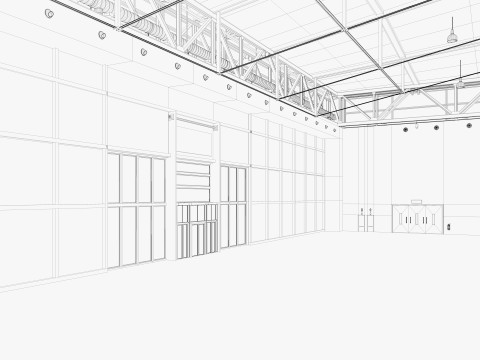Exhibition Hall 38 3D Model