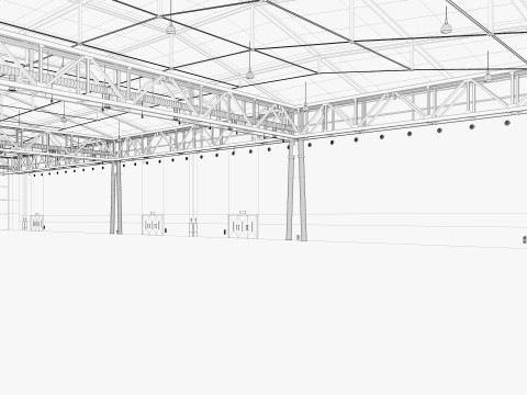 Exhibition Hall 38 3D Model