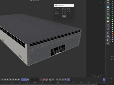 Exhibition Hall 38 3D Model