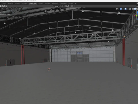 Exhibition Hall 38 3D Model