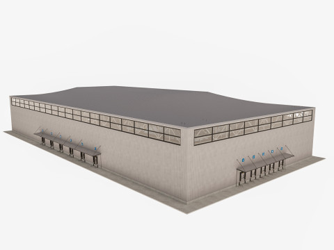 Warehouse Logistic 10 interior and exterior 3D Model