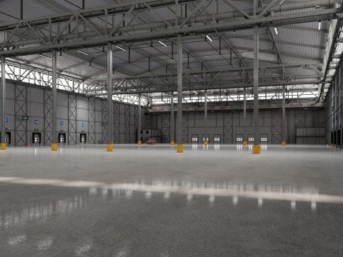 Warehouse Logistic 10 interior and exterior 3D Model