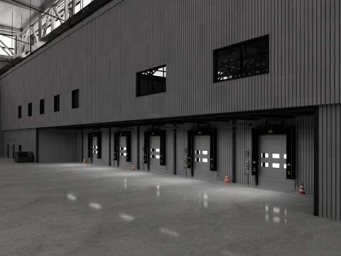Warehouse Logistic 10 interior and exterior 3D Model