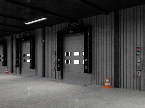 Warehouse Logistic 10 interior and exterior 3D Model