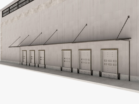 Warehouse Logistic 10 interior and exterior 3D Model