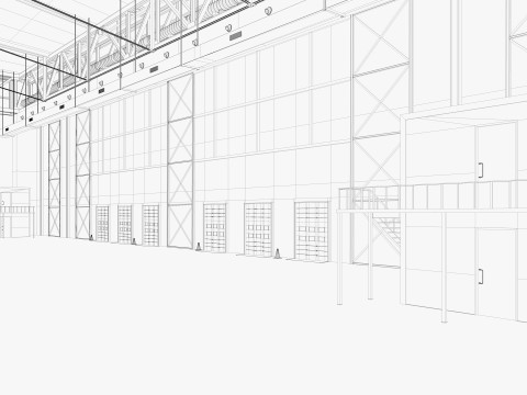 Warehouse Logistic 10 interior and exterior 3D Model