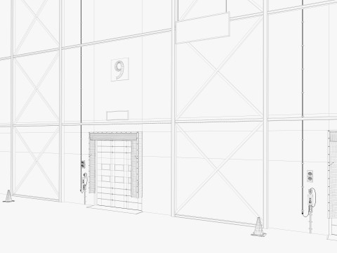 Warehouse Logistic 10 interior and exterior 3D Model