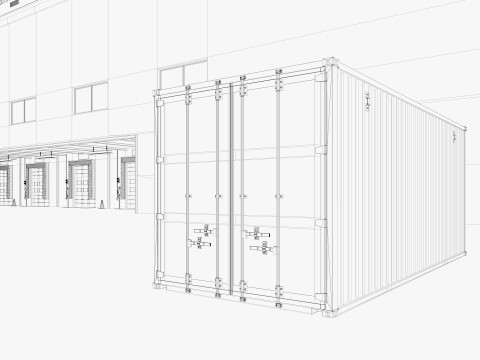 Warehouse Logistic 10 interior and exterior 3D Model