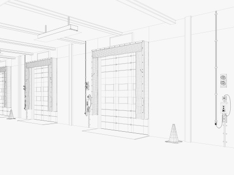 Warehouse Logistic 10 interior and exterior 3D Model
