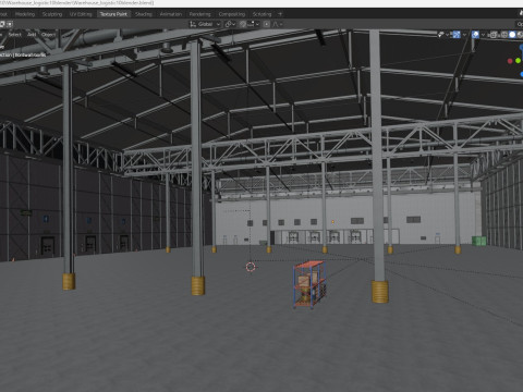 Warehouse Logistic 10 interior and exterior 3D Model