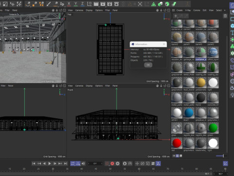 Warehouse Logistic 10 interior and exterior 3D Model
