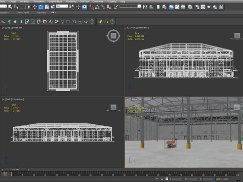 Warehouse Logistic 10 interior and exterior 3D Model