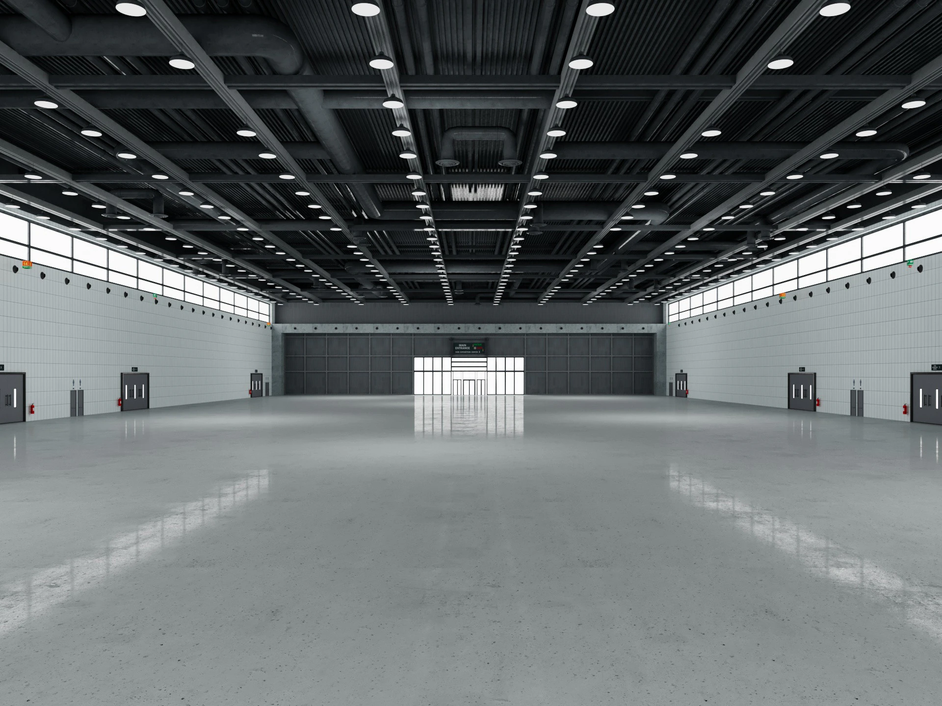 Fair Exposition Center 2 3D Model .c4d .max .obj .3ds .fbx .stl .blend 