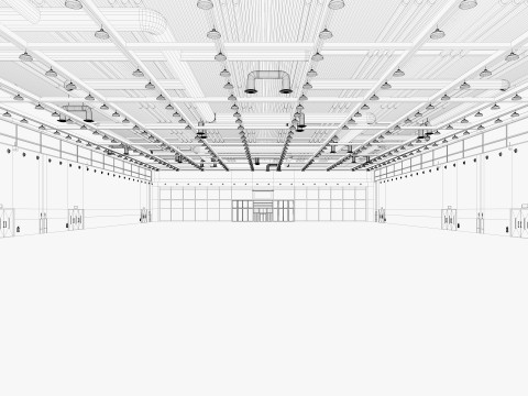Fair Exposition Center 2 3D Model