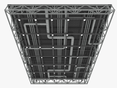 Ceiling Ventilation Pipes 10 3Dモデル