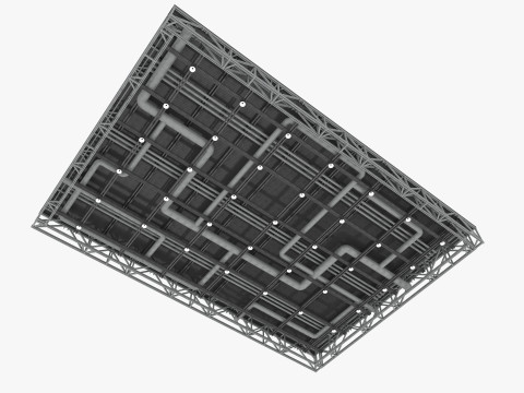Ceiling Ventilation Pipes 10 3Dモデル