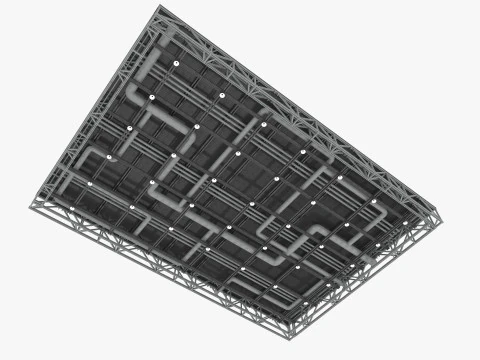 Ceiling Ventilation Pipes 10 3D Model