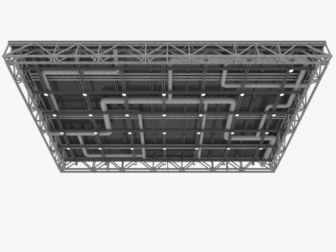 Ceiling Ventilation Pipes 10 3Dモデル