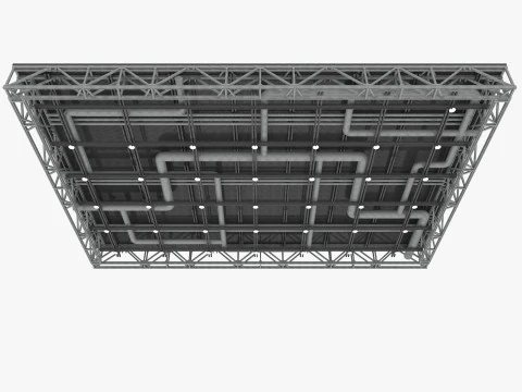 Ceiling Ventilation Pipes 10 3D Model