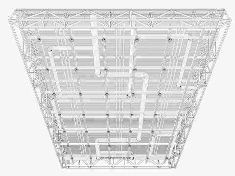 Ceiling Ventilation Pipes 10 3D Model