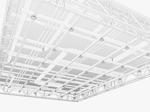 Ceiling Ventilation Pipes 10 3D Model