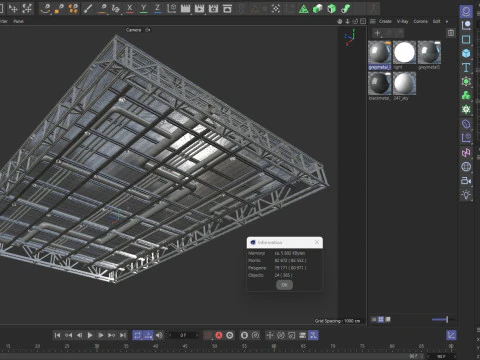 Ceiling Ventilation Pipes 10 3D Model