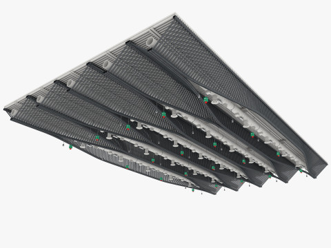 Ceiling Ventilation Pipes 11 3D 모델