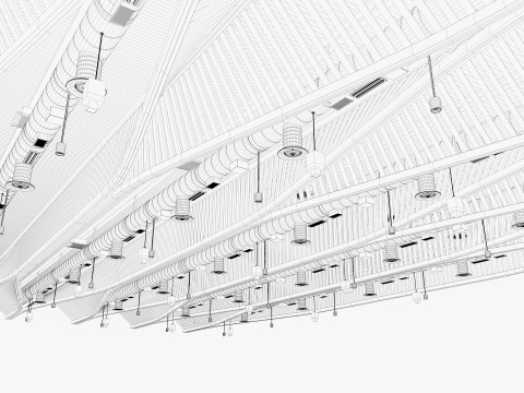 Ceiling Ventilation Pipes 11 3D 모델