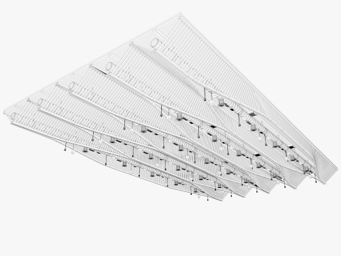 Ceiling Ventilation Pipes 11 3D 모델