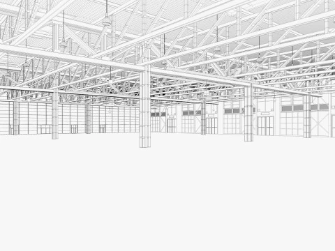 Sala espositiva 39 Modello 3D