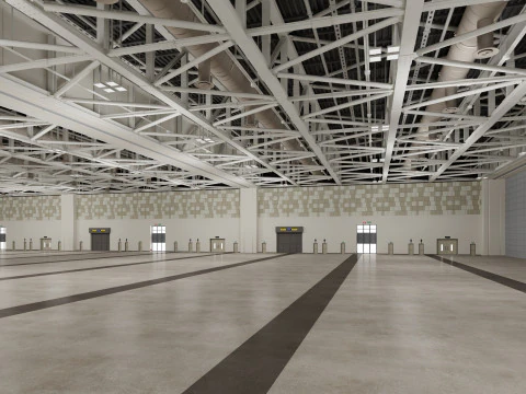 Convention And Exhibition Center 4 3D Model