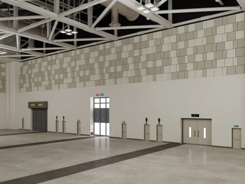 Convention And Exhibition Center 4 3D Model