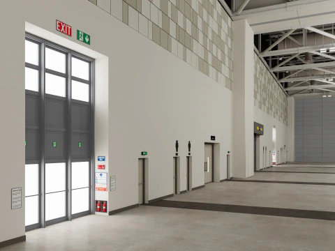Convention And Exhibition Center 4 3D Model