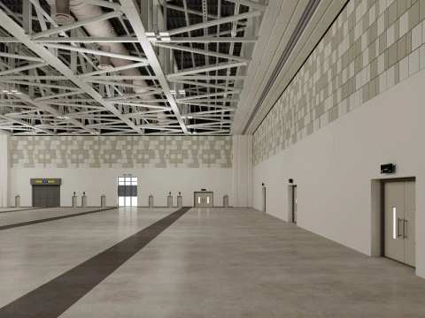 Convention And Exhibition Center 4 3D Model