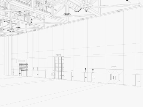 Convention And Exhibition Center 4 3D Model