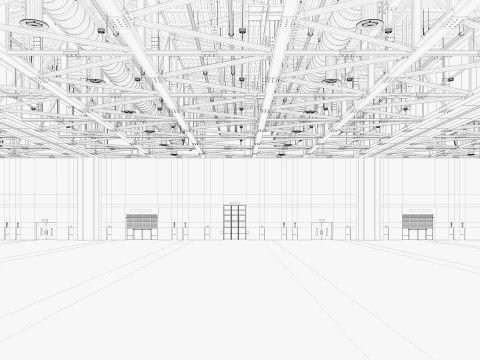 Convention And Exhibition Center 4 3D Model