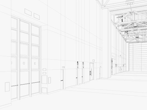 Convention And Exhibition Center 4 3D Model