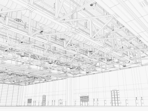 Convention And Exhibition Center 4 3D Model