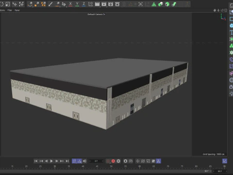 Convention And Exhibition Center 4 3D Model