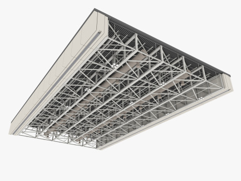 Ceiling Ventilation Pipes 12 3D-Modell