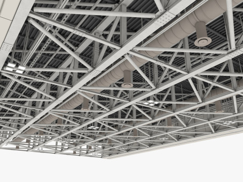 Ceiling Ventilation Pipes 12 3Dモデル