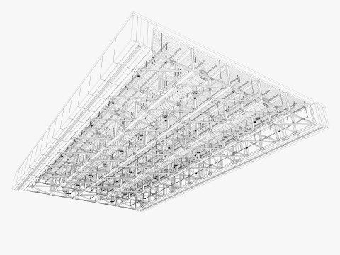 Ceiling Ventilation Pipes 12 3Dモデル