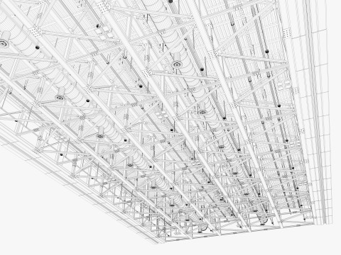 Ceiling Ventilation Pipes 12 3Dモデル