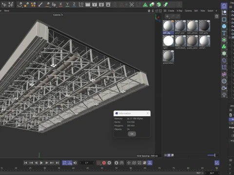 Tubos de ventila&ccedil;&atilde;o de teto 12 Modelo 3D