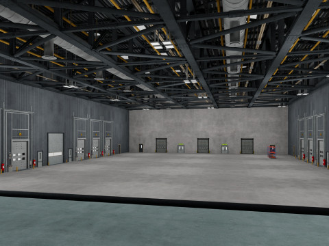 Warehouse Logistic 11 interior and exterior Modelo 3D