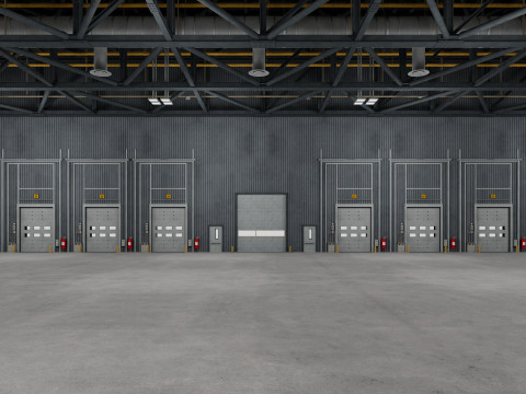 Warehouse Logistic 11 interior and exterior Modelo 3D