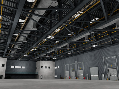 Warehouse Logistic 11 interior and exterior Modelo 3D