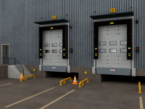 Warehouse Logistic 11 interior and exterior 3D Model